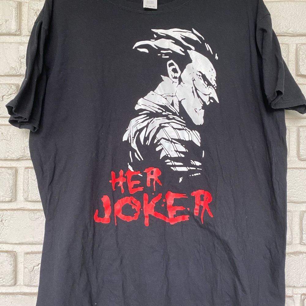 Vintage Marvel Joker Black Her Joker T shirt sz XL